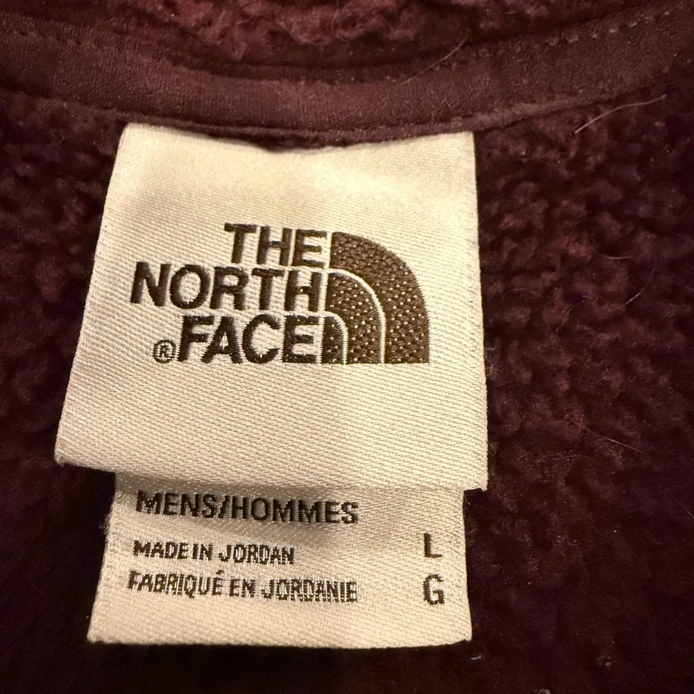 The North Face Gordon Lyons Full Zip Fleece Sweater Jacket Brandywine Orange L